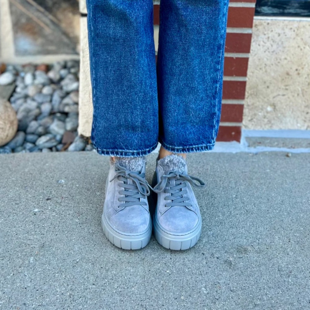 Gabor 73.221.19 Suede Sneaker in Steel - Picture 4 of 4
